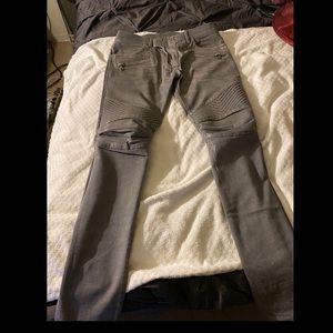 Balmain jeans!  Gray color!